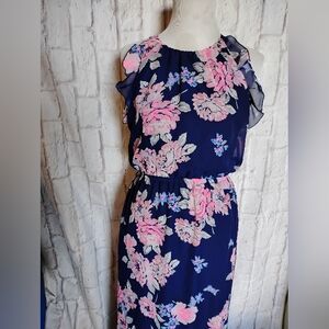 Floral Sleeveless Maxi Dress